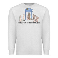 Oatmeal Heather a thrill of hope nativity Premium Sweatshirt - MaliasSmallBusiness