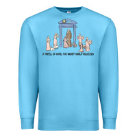 Ocean Blue a thrill of hope nativity Premium Sweatshirt - MaliasSmallBusiness