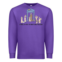 Purple a thrill of hope nativity Premium Sweatshirt - MaliasSmallBusiness