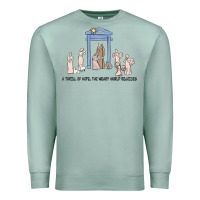 Seafoam a thrill of hope nativity Premium Sweatshirt - MaliasSmallBusiness