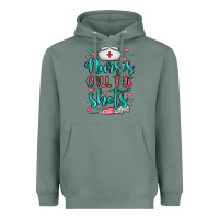 Sage nurses call the shots Heavyweight Hoodie - NancyCooperArtShop
