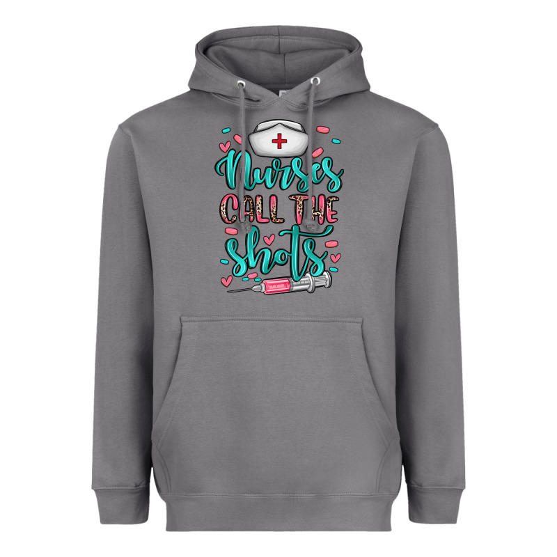 Nurses Call The Shots Heavyweight Hoodie by NancyCooperArtShop | Teevron