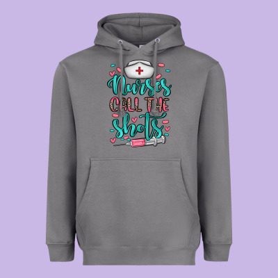 Nurses Call The Shots Heavyweight Hoodie Designed By Nancycooperartshop