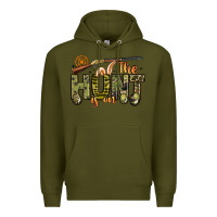 Army Green the hunt is on Premium Hoodie - Artiststas