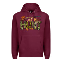 Burgundy the hunt is on Premium Hoodie - Artiststas