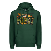 Sports Green the hunt is on Premium Hoodie - Artiststas
