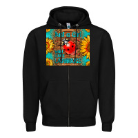 Black just a girl who loves ladybugs Zipper Hoodie - LillyAllenDesigns