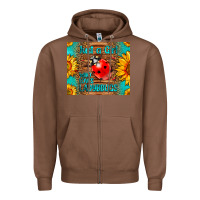 Chestnut just a girl who loves ladybugs Zipper Hoodie - LillyAllenDesigns