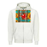 Oatmeal Heather just a girl who loves ladybugs Zipper Hoodie - LillyAllenDesigns