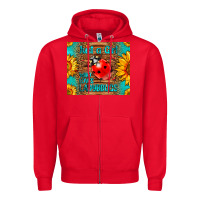 Red just a girl who loves ladybugs Zipper Hoodie - LillyAllenDesigns