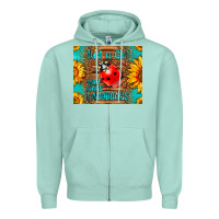 Seafoam just a girl who loves ladybugs Zipper Hoodie - LillyAllenDesigns