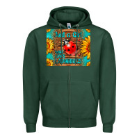 Sports Green just a girl who loves ladybugs Zipper Hoodie - LillyAllenDesigns