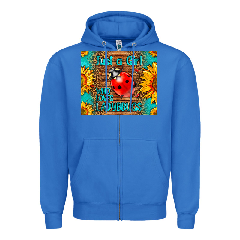 Just A Girl Who Loves Ladybugs Zipper Hoodie by LillyAllenDesigns | Teevron