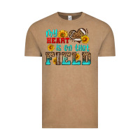 My Heart Is On That Field American Football Vintage Tee | Teevron