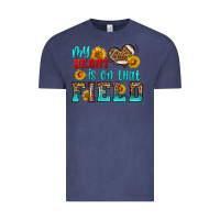 Vintage Denim my heart is on that field american football Vintage Tee - HRA Design Shop
