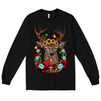 Black christmas horseshoe Long Sleeve Tee - JahusDesignShop