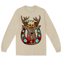 Mushroom christmas horseshoe Long Sleeve Tee - JahusDesignShop