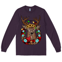 Plum christmas horseshoe Long Sleeve Tee - JahusDesignShop