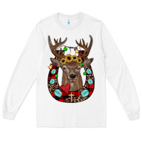 White christmas horseshoe Long Sleeve Tee - JahusDesignShop