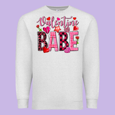 Valentine Babe Premium Sweatshirt Designed By Nancycooperartshop