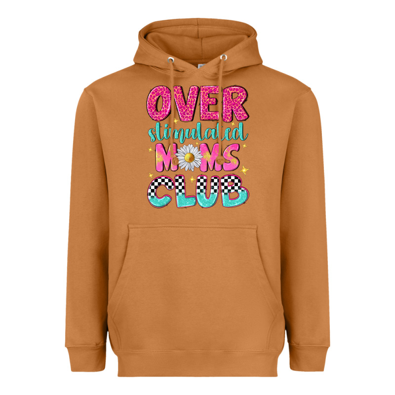 Over Stimulated Moms Club Heavyweight Hoodie by NancyCooperArtShop | Teevron