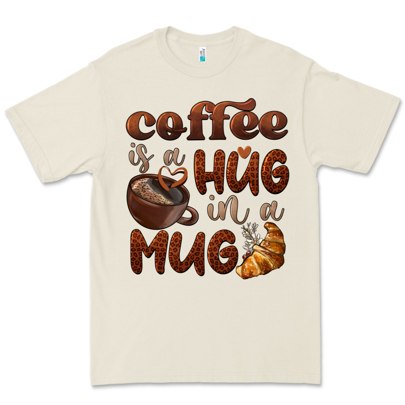 Coffee Is A Hug In A Mug Premium Tee by BarkalooDesign | Teevron