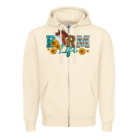 Sandshell Western Farm Life Rooster Head Zipper Hoodie - LillyAllenDesigns