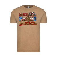 Vintage Coffee loud and proud football mom Vintage Tee - HRA Design Shop