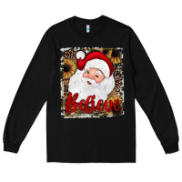 Black believe santa Long Sleeve Tee - JahusDesignShop