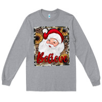 Heather Grey believe santa Long Sleeve Tee - JahusDesignShop