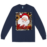 Navy believe santa Long Sleeve Tee - JahusDesignShop