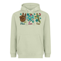 Matcha peace love cross Heavyweight Hoodie - NancyCooperArtShop
