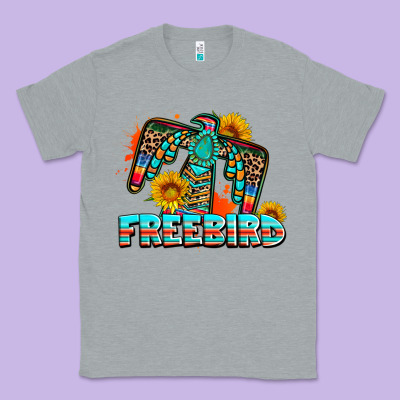 Freebird Thunderbird Classic Tee Designed By Adodesignshop