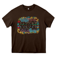 Chocolate Brown wife mom boss Heavy Core Tee - SublimationCraftShop