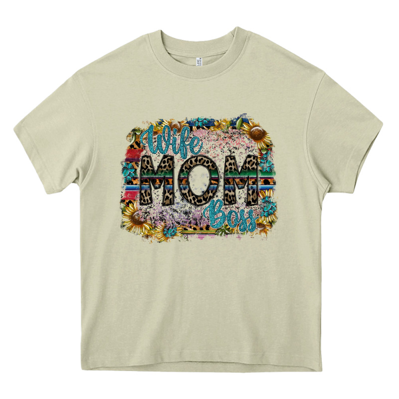 Wife Mom Boss Heavy Core Tee by SublimationCraftShop | Teevron