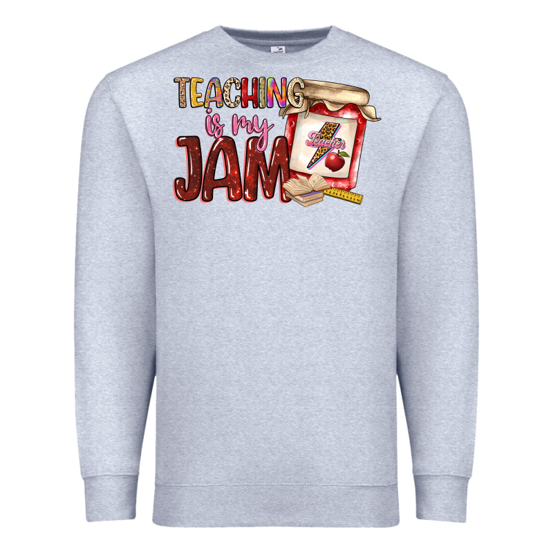 Teaching Is My Jam Premium Sweatshirt by NancyCooperArtShop | Teevron