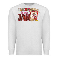 Oatmeal Heather teaching is my jam Premium Sweatshirt - NancyCooperArtShop