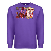 Purple teaching is my jam Premium Sweatshirt - NancyCooperArtShop