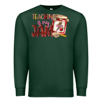 Sports Green teaching is my jam Premium Sweatshirt - NancyCooperArtShop
