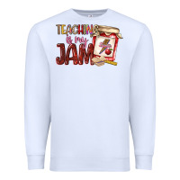 White teaching is my jam Premium Sweatshirt - NancyCooperArtShop