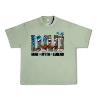 Oil Green dad man myth legend Urban Heavy Tee - HRA Design Shop
