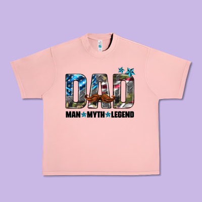 Dad Man Myth Legend Urban Heavy Tee Designed By Hra Design Shop