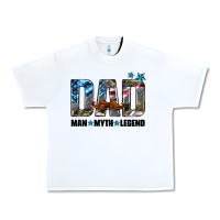 White dad man myth legend Urban Heavy Tee - HRA Design Shop