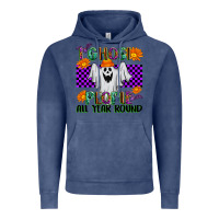 Vintage Denim I Ghost People All Year Round Vintage Hoodie - texasbilliewilder