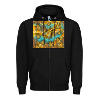 Black Bumble Bees Zipper Hoodie - LillyAllenDesigns