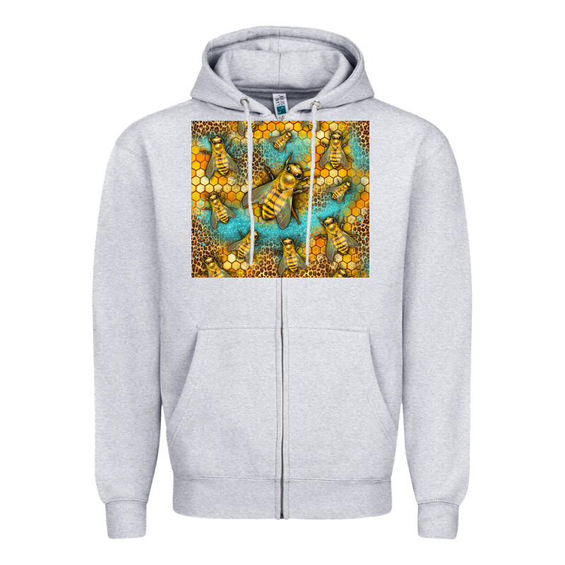 Bumble Bees Zipper Hoodie by LillyAllenDesigns | Teevron