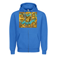 True Royal Bumble Bees Zipper Hoodie - LillyAllenDesigns