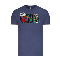 Vintage Denim cna Vintage Tee - CowhideDigitalArt