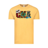 Vintage Mustard cna Vintage Tee - CowhideDigitalArt