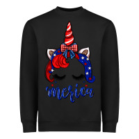 Black 4th of July unicorn Heavyweight Sweatshirt - Neo Western